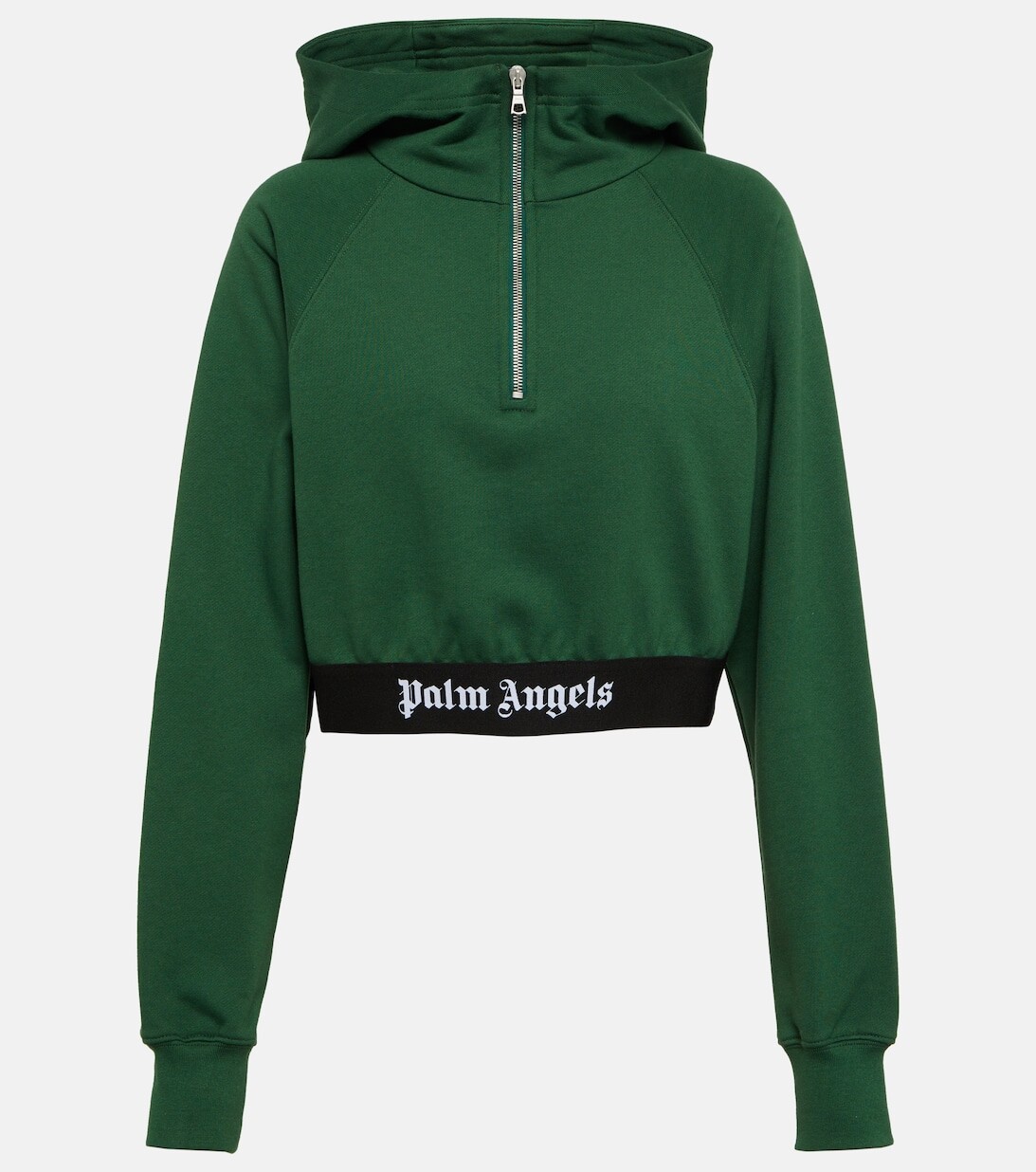 

Худи из хлопкового джерси с логотипом PALM ANGELS, зеленый