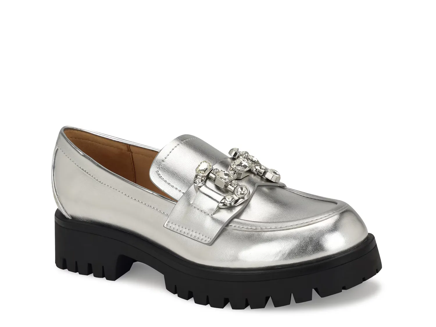 Лоферы Glammy Loafer Nine West, серебряный/металлик