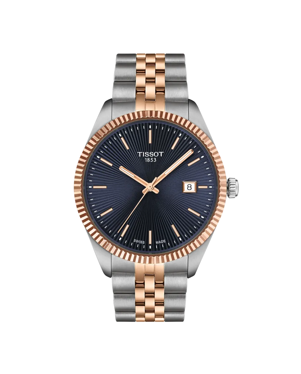 

Часы мужские Ballade кварцевые двухцветные стальные Tissot, серебряный