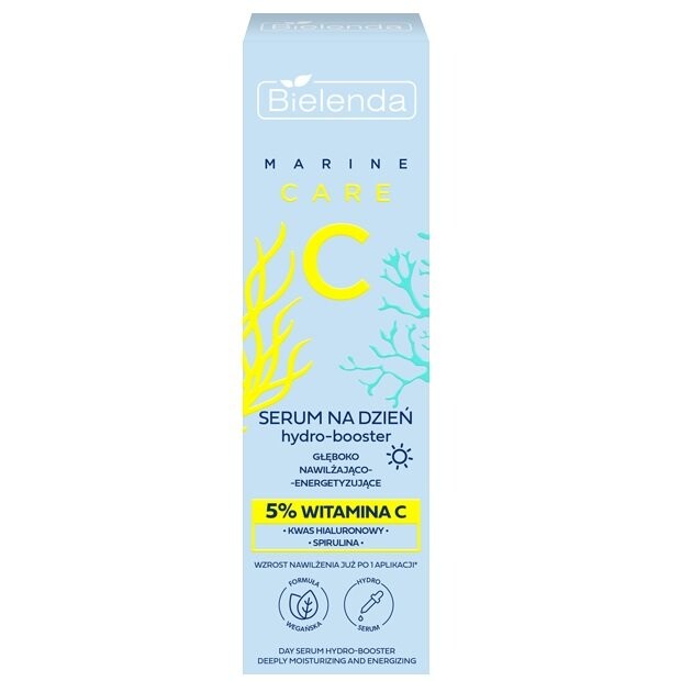 Бустер Bielenda — C MARINE CARE, -гидробустер, глубоко увлажняющая и заряжающая энергией на день, 30 мл — фото 2