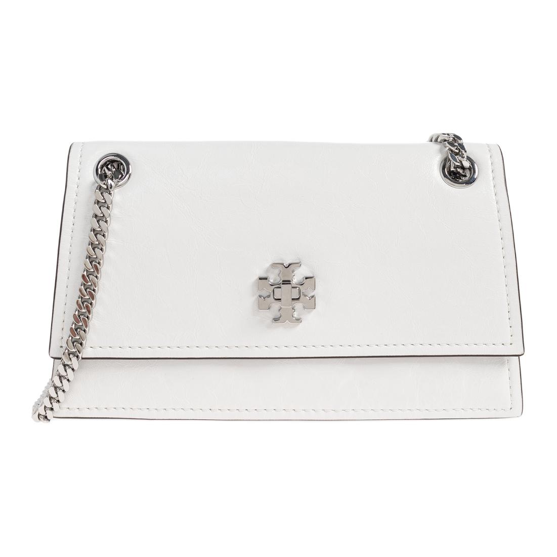 

TORY BURCH Сумка через плечо Kira Nappa Leather мини женская белая