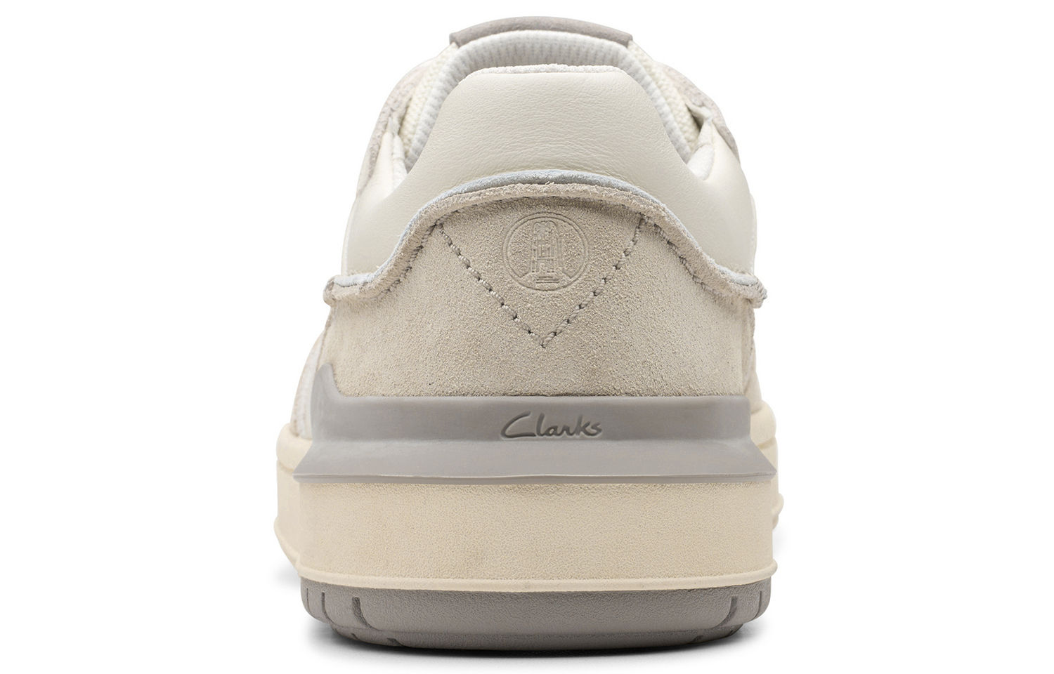 Мужские белые скейтерские кроссовки Clarks, белый 261812907 — фото 4
