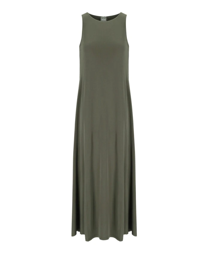 

Длинное платье цвета хаки с акцентом и карманами Max Mara, зеленый