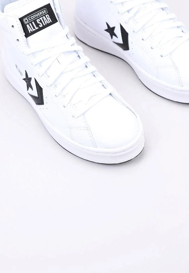 Женские теннисные кроссовки Converse Pro Leather Lift Mid, белые — фото 4