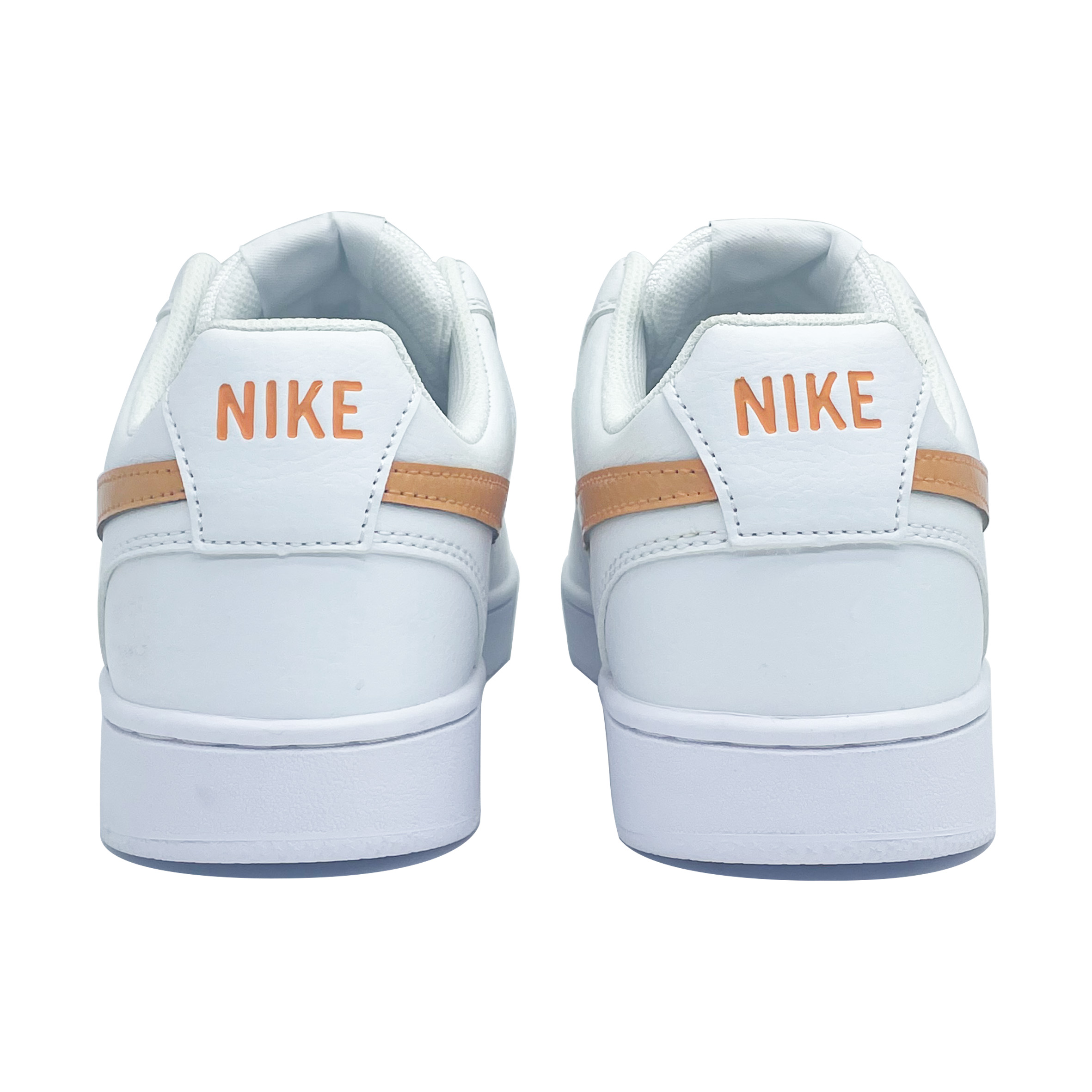 Nike Кроссовки Court Vision 1 Orange Heart Orange Affection с амортизацией, износостойкие, низкие, унисекс, белые, цвет White — фото 4