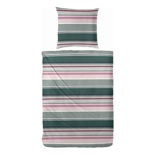 

Постельное белье из перкаля late summer stripe Hahn Haustextilien Gmbh, серый