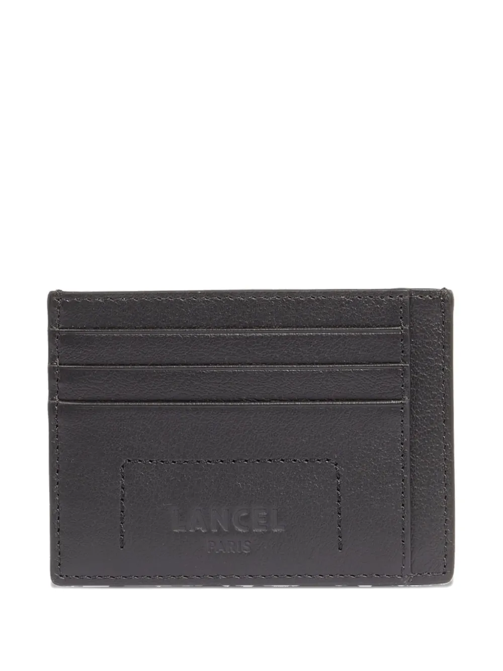 

Кожаный держатель для карт 6CC/ID Lancel, черный