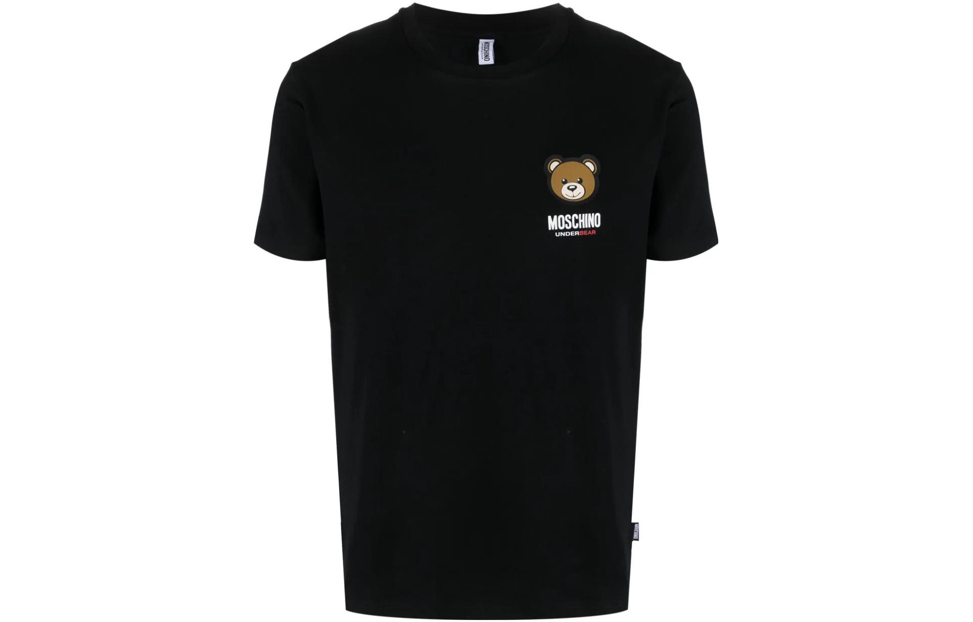 

Футболка с принтом "Мишка Лео" Moschino, черный