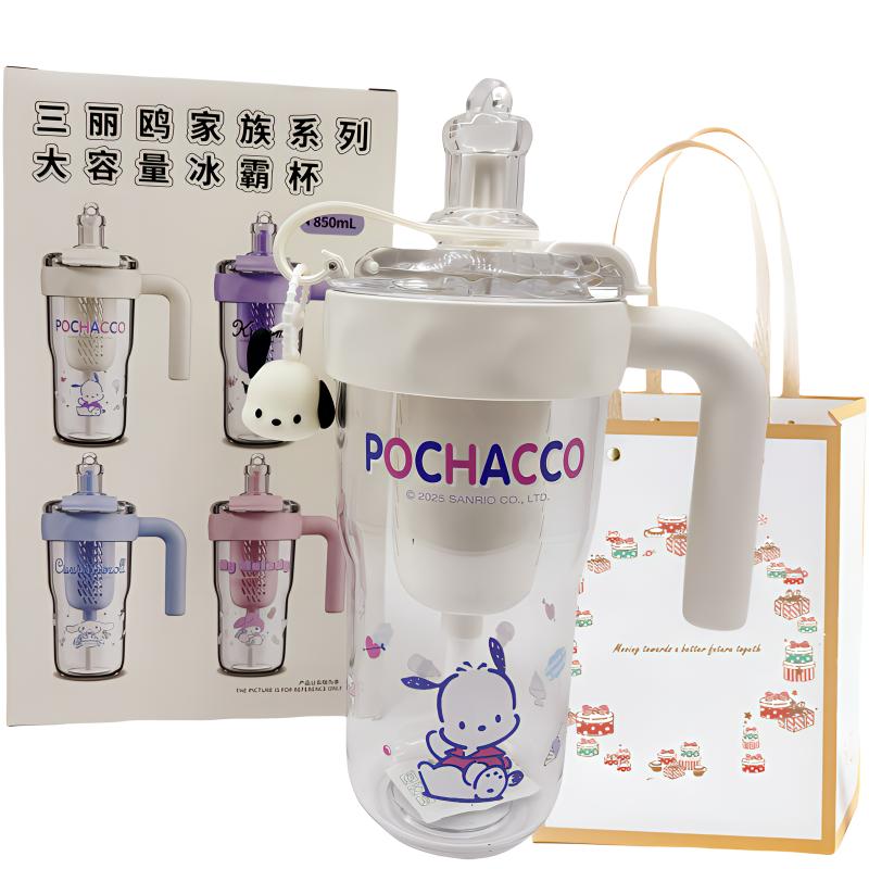 

Пластиковые стаканы для воды 850ml Sanrio, Pochacco+Shopping Bag