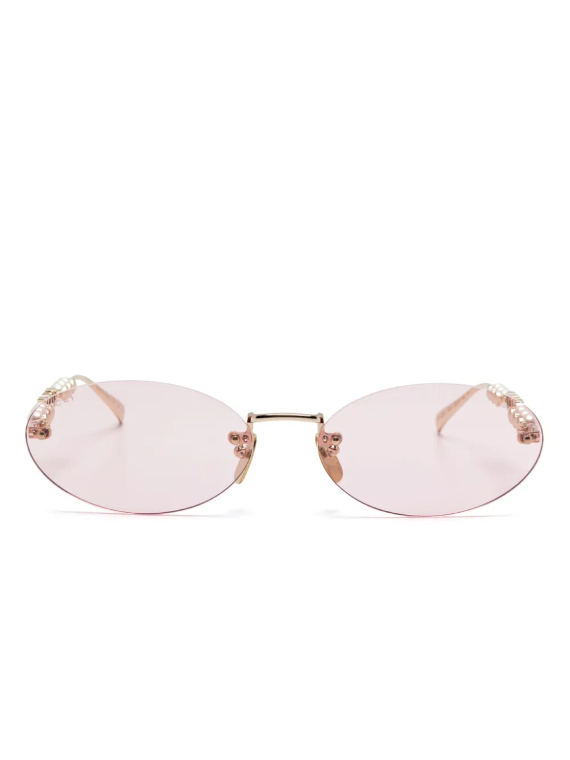 

Солнцезащитные очки Gucci Eyewear в овальной оправе, золотой