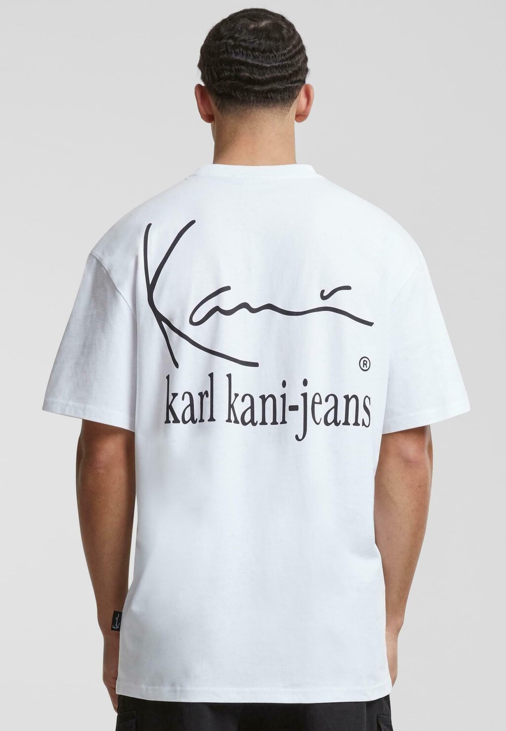 

Футболка с набивным рисунком Tiny Signature Tee Karl Kani, белая