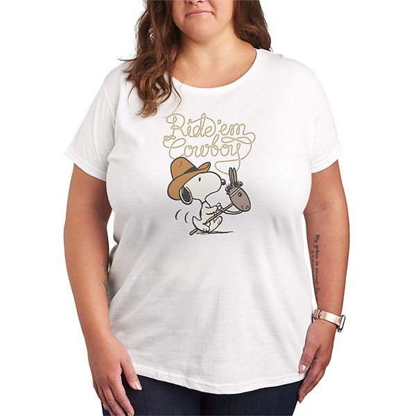 

Футболка с принтом Snoopy в стиле ковбоя, Plus size Licensed Character, White, Белый, Футболка с принтом Snoopy в стиле ковбоя, Plus size Licensed Character, White