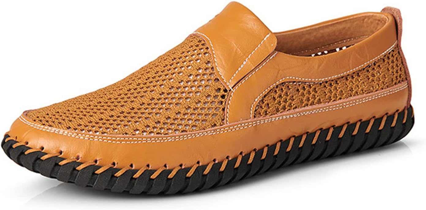 

Мужские дышащие кожаные сандалии UGOSELEC, желтый