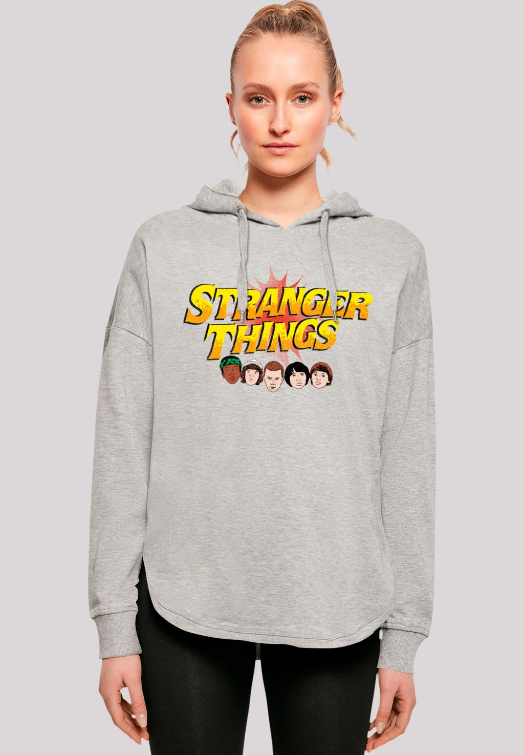 

Толстовка STRANGER THINGS COMIC HEADS NETFLIX TV SERIES - Hoodie F4NT4STIC, серый