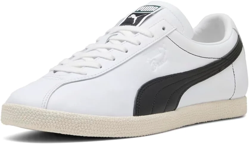 Мужские кроссовки PUMA Brasil на шнуровке для повседневной носки - оранжевые, белый — фото 2