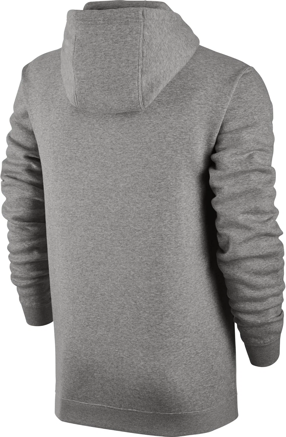 Толстовка Nike Sportswear Club с капюшоном, Light Grey Heather/Light Grey Heather/White — фото 3