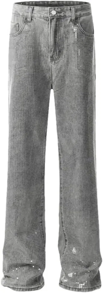Джинсы прямые широкие Men's High Street, серый