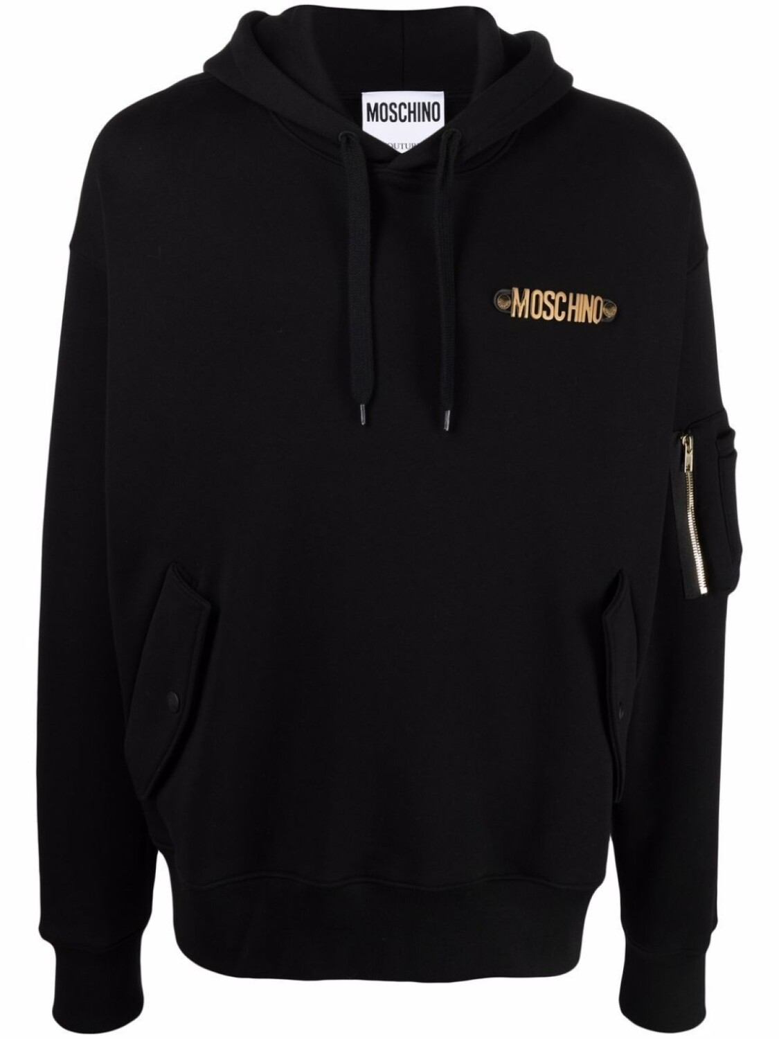 

Moschino худи с логотипом, черный