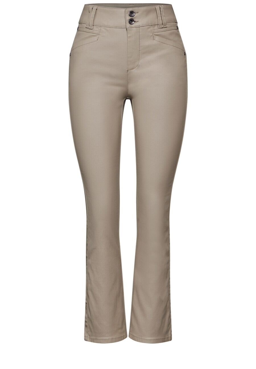 

Кожаные штаны STREET ONE Flared Pants, бежевый