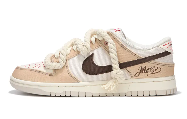 

Кроссовки Nike Dunk Skateboarding Shoes Men Low-top Brown/beige, хаки