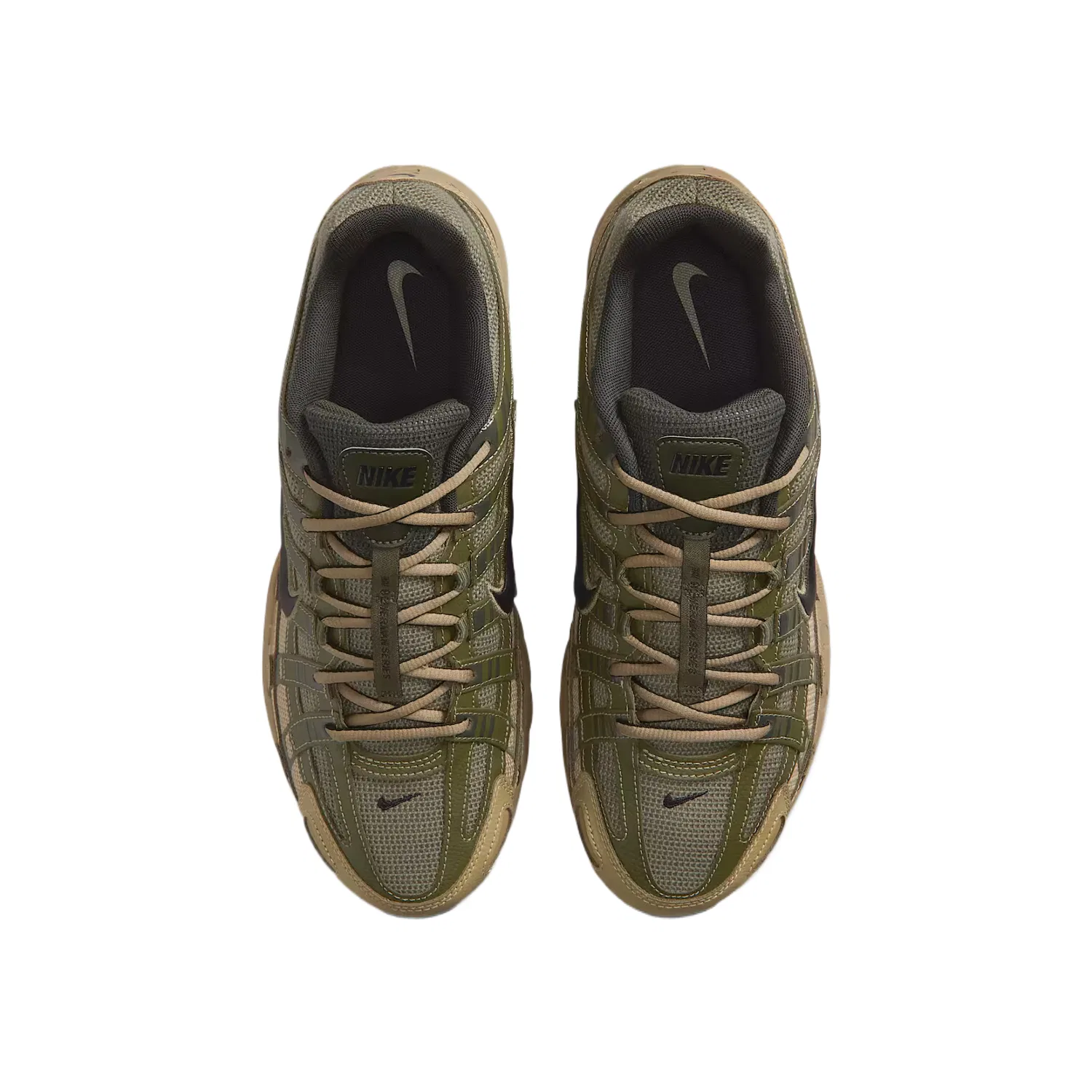 Кроссовки Nike P-6000 Medium Olive Green/Sequoia Green/Parachute Beige/Black — фото 4