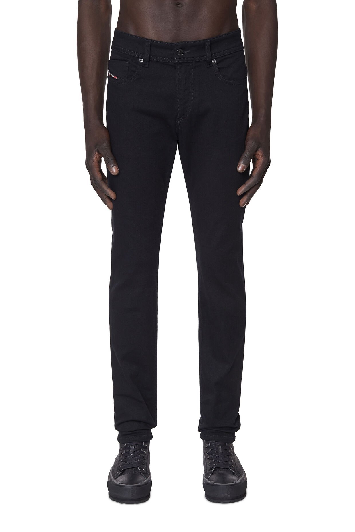 Мужские узкие черные джинсы Diesel, black