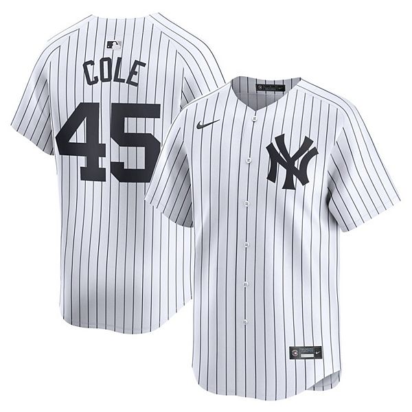 

Мужская белая домашняя лимитированная футболка Gerrit Cole New York Yankees Nike
