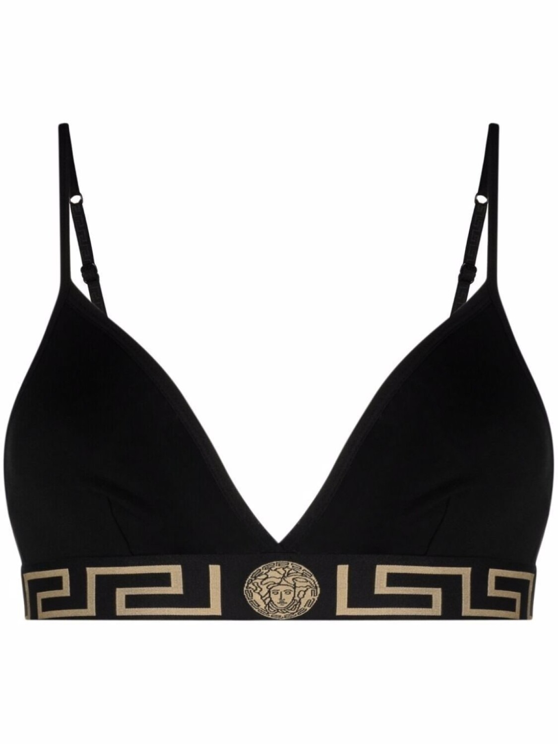 

Versace бюстгальтер-бралетт с орнаментом Greca, черный