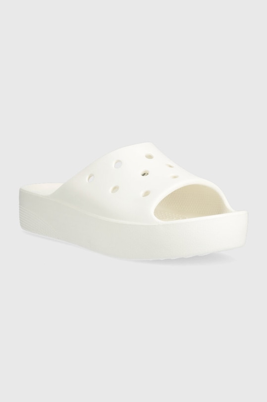 Классические шлепанцы на платформе Crocs, белый — фото 2