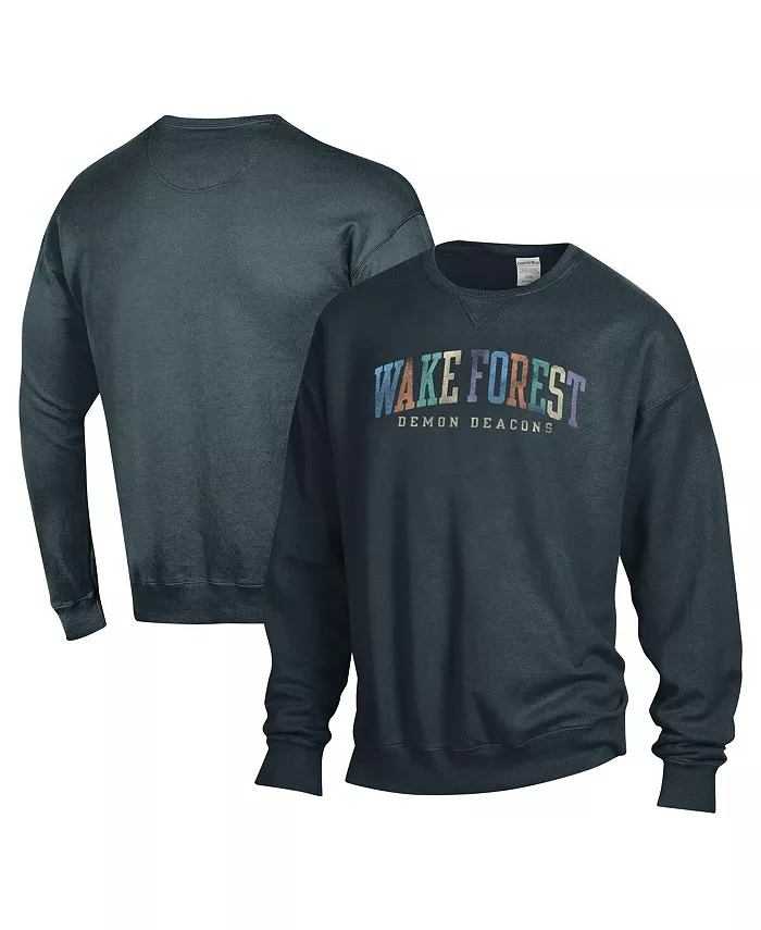 

Мужская и женская оверсайз толстовка Wake Forest Demon Deacons серого цвета Comfortwash