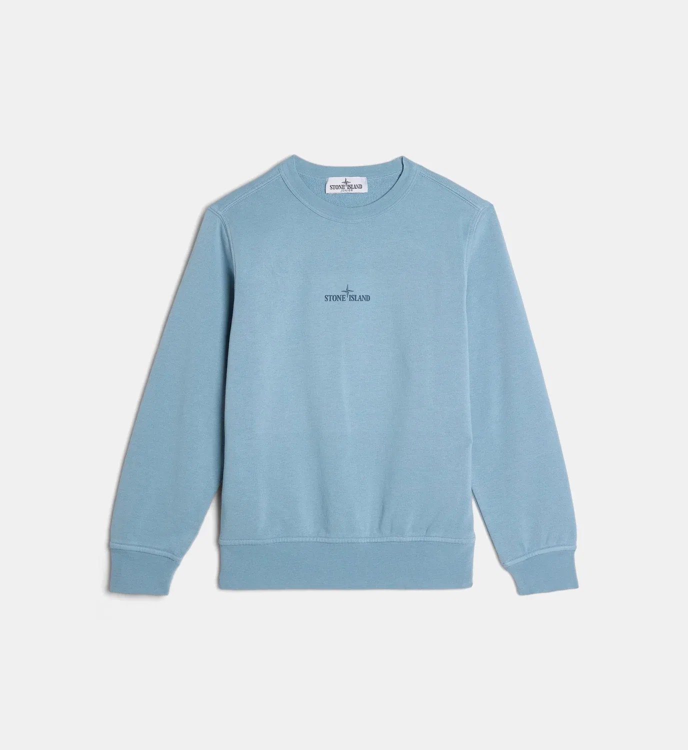 Фирменная прямая хлопковая толстовка Stone Island, синий