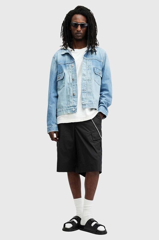 

Хлопковые шорты AllSaints, черный