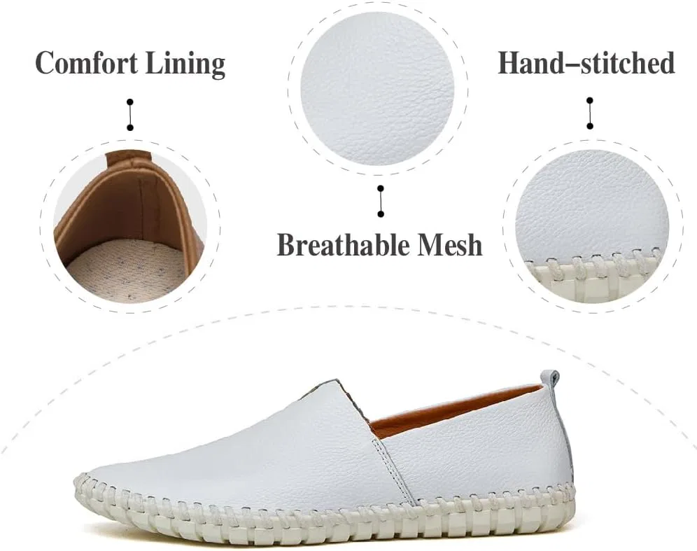 Туфли кожаные мужские повседневные Loafers, белый Asifn — фото 3