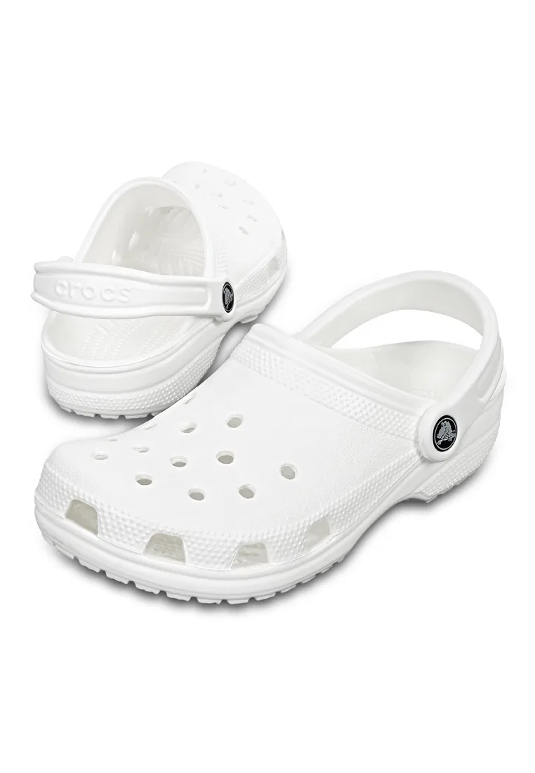 Кроксы, классические клоги, белые, Crocs — фото 2