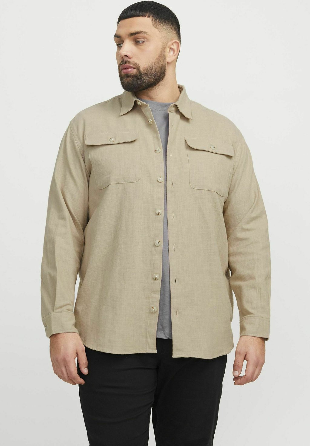 

Рубашка PLUS SIZE COMFORT FIT Jack & Jones, бежевый
