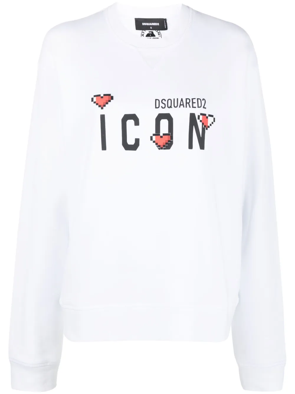

Толстовка с принтом Icon DSQUARED2, белый
