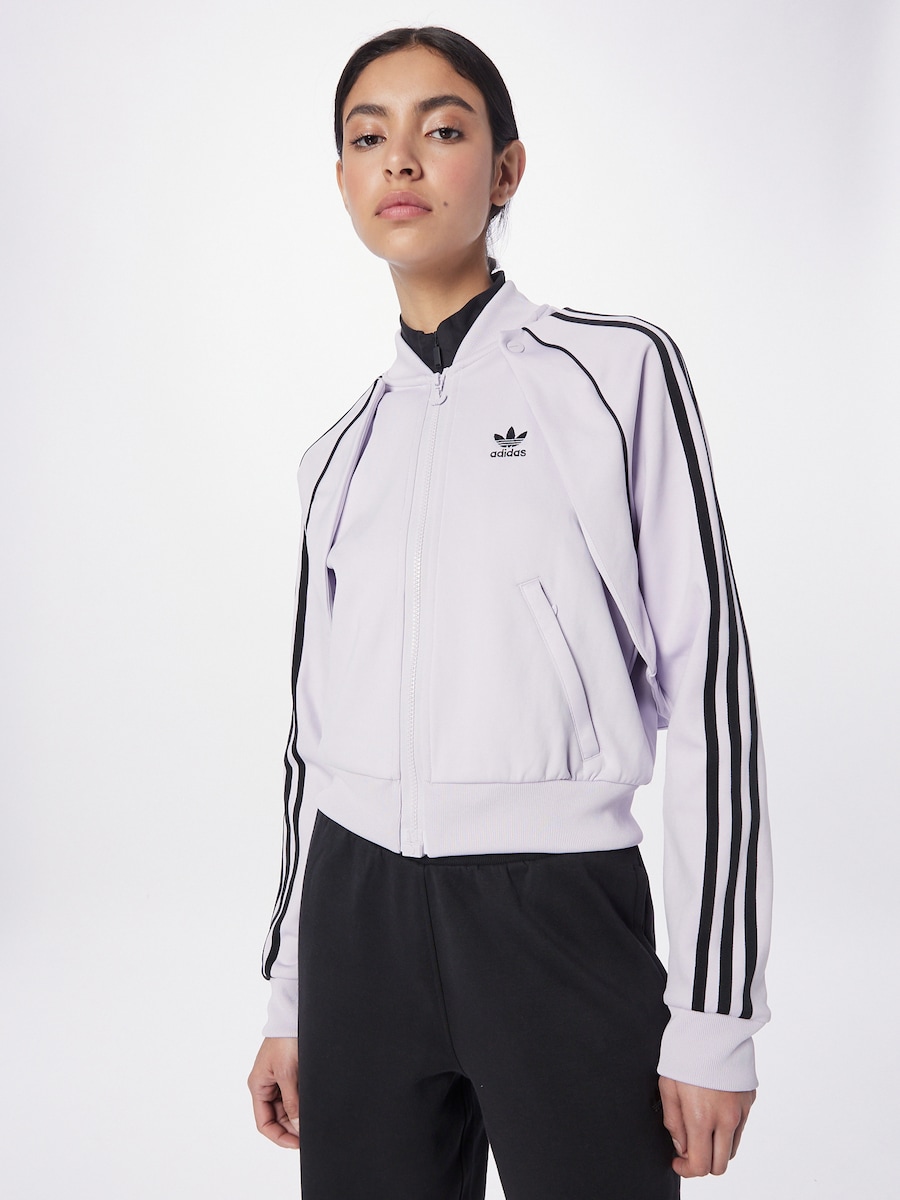 Толстовка с капюшоном на молнии ADIDAS ORIGINALS Always Original Sst, пастельно-фиолетовый — фото 4