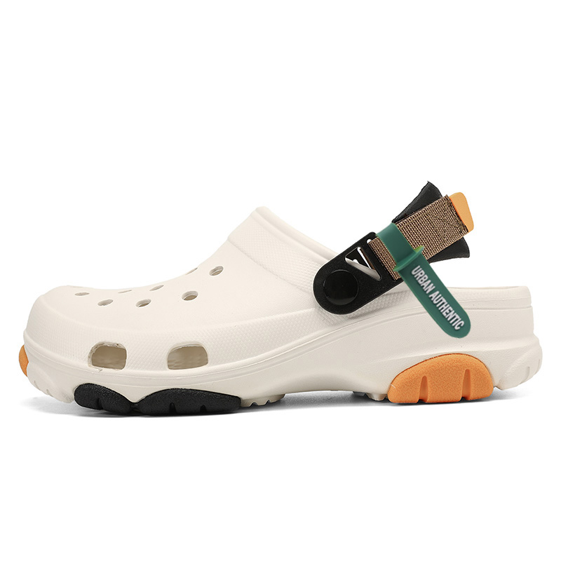 

URBAN AUTHENTIC Клоги унисекс бело-оранжевые, цвет White Orange