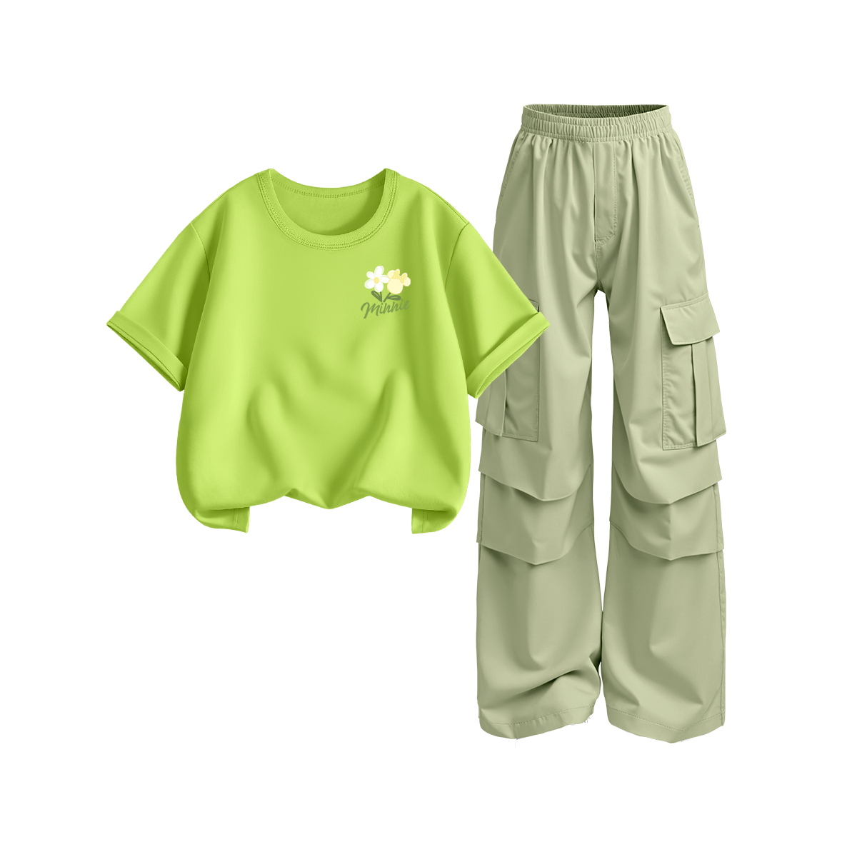 

Детская повседневная спортивная одежда Disney, зеленый