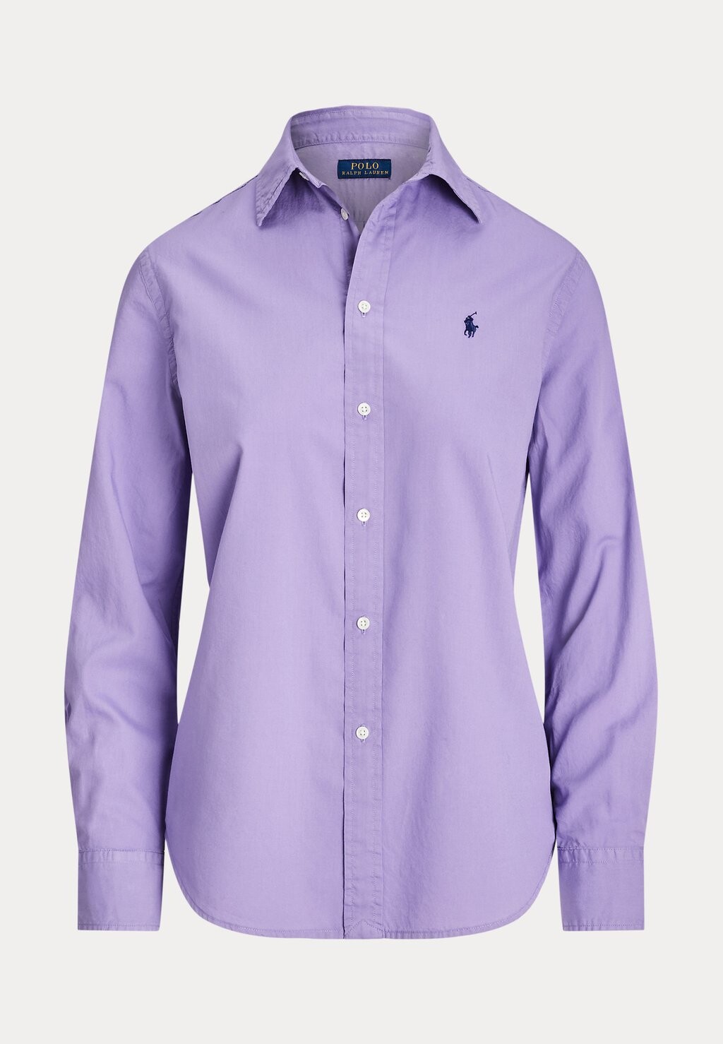 

Рубашка-блузка RELAXED FIT COTTON TWILL SHIRT Ralph Lauren, лиловый