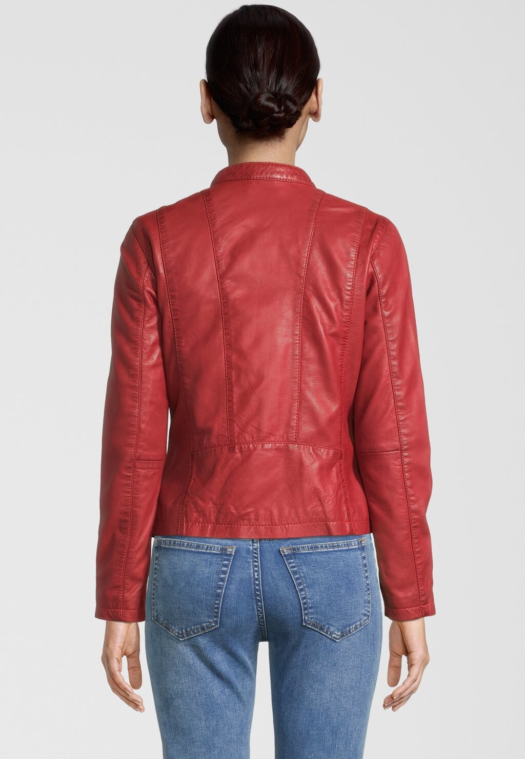 

Кожаная куртка MIT LABEL DETAIL H.I.S, красный