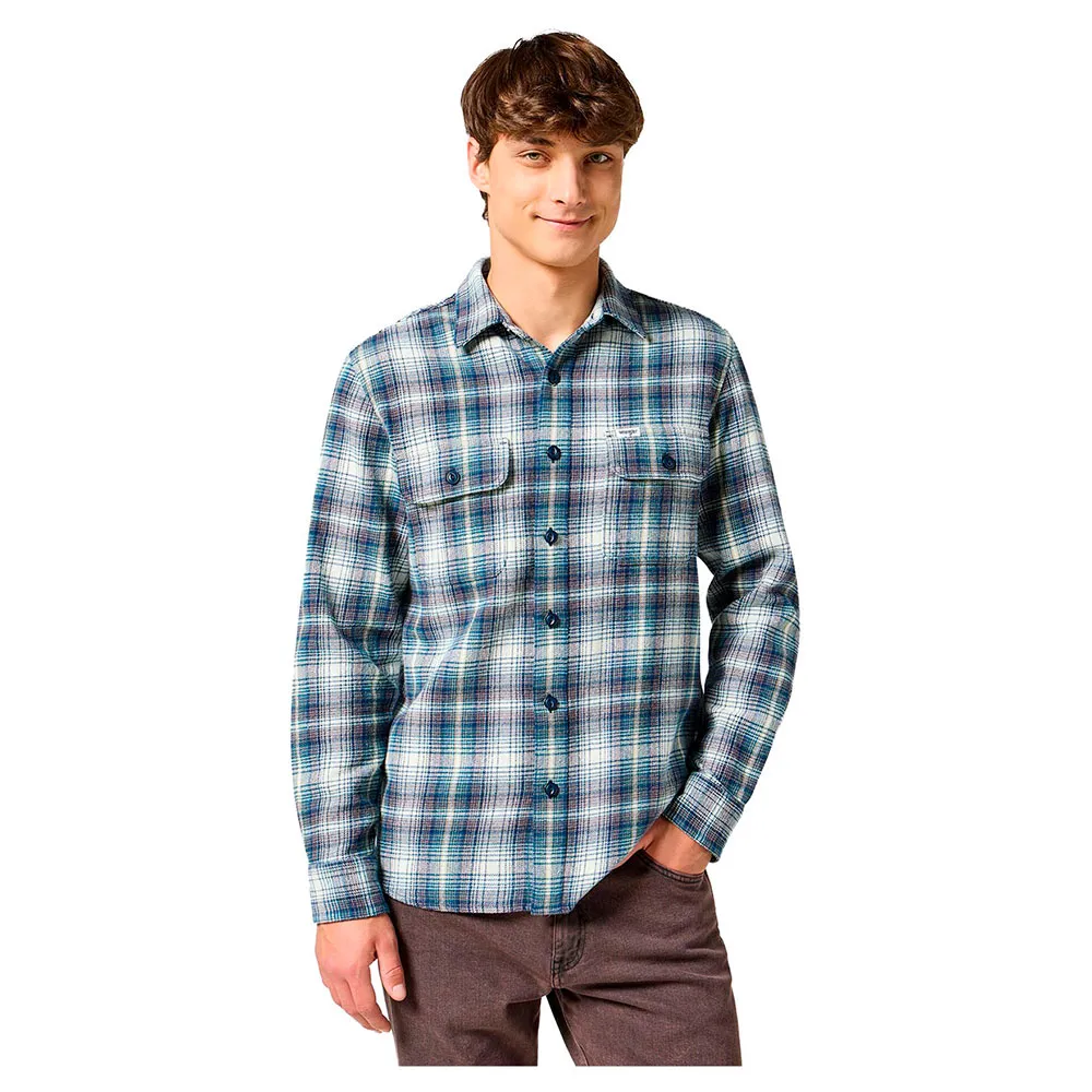 

Рубашка Wrangler 112357384, синий