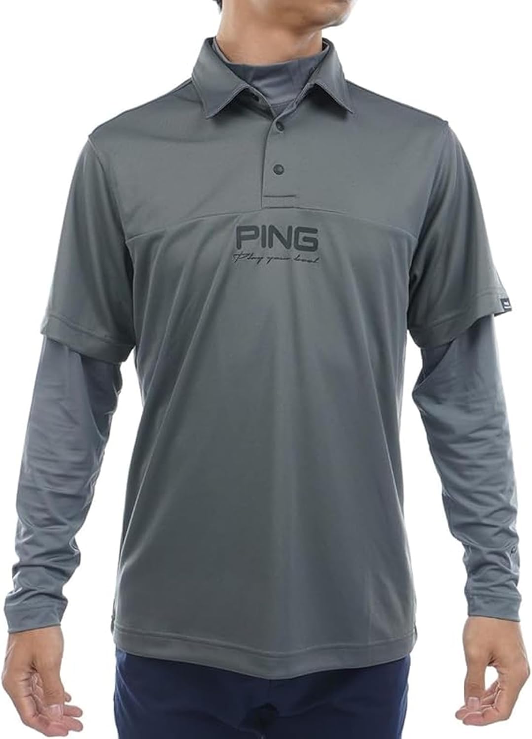 

Мужской многослойный комплект Pin Apparel 621-5260801 (рубашка с высоким воротником, рубашка-поло) / для гольфа Ping, серый