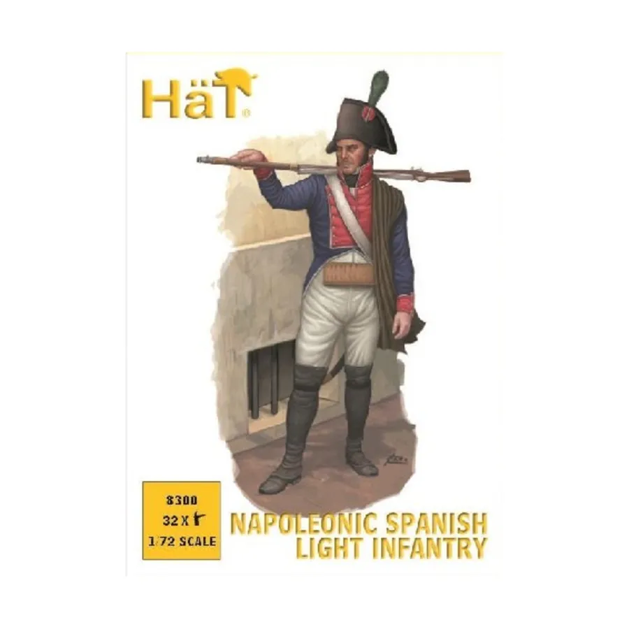 

Наполеоновская испанская легкая пехота, Historical Plastic Military Figures - Napoleonic (1:72) (Hat Industries)