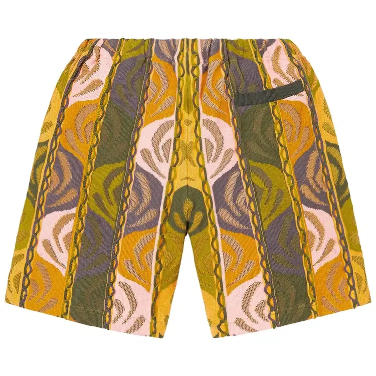 Вязаные шорты Supreme Abstract Textured Knit Short, зеленый — фото 2