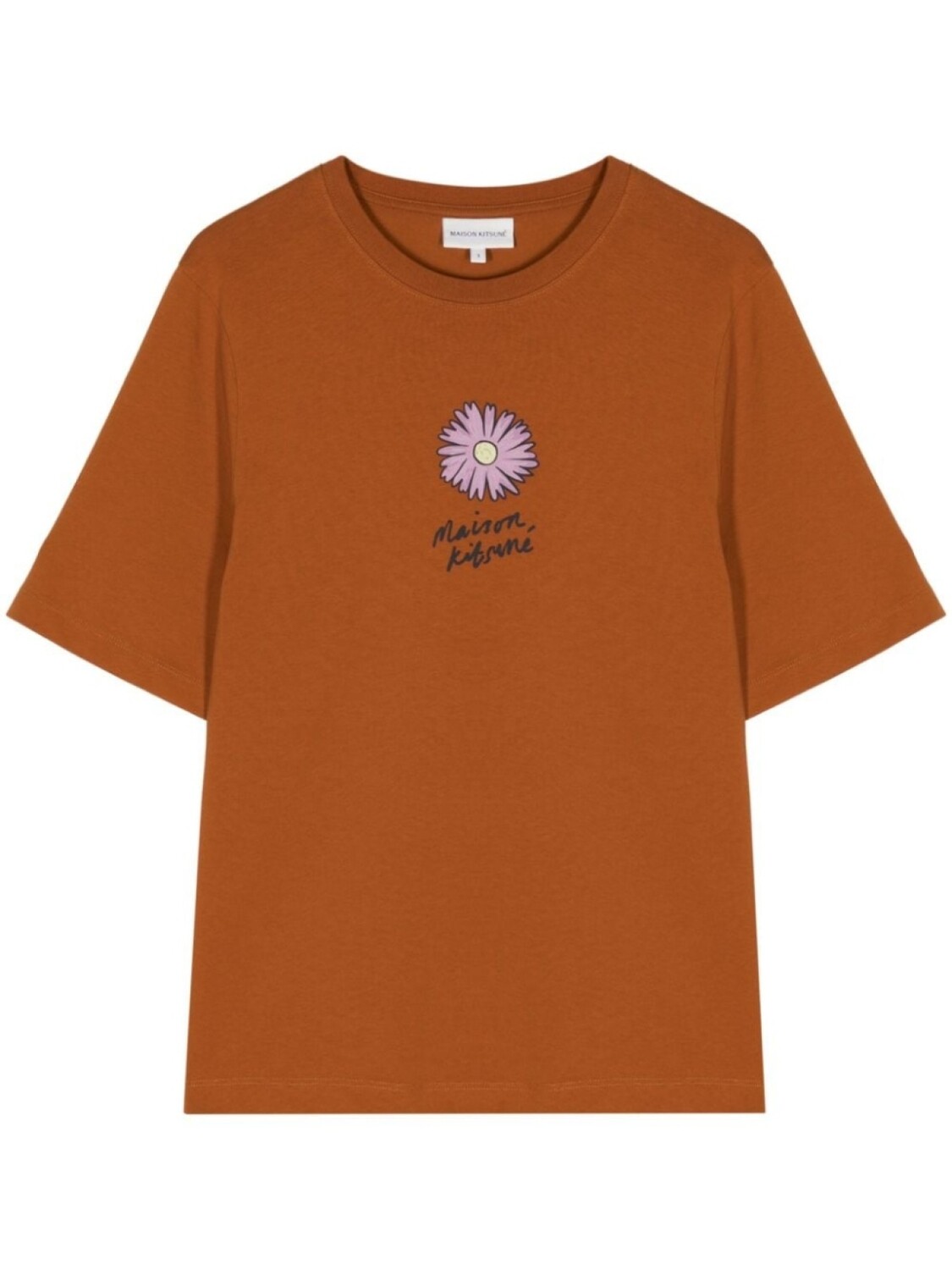 

Maison Kitsuné футболка Floating Flower, коричневый