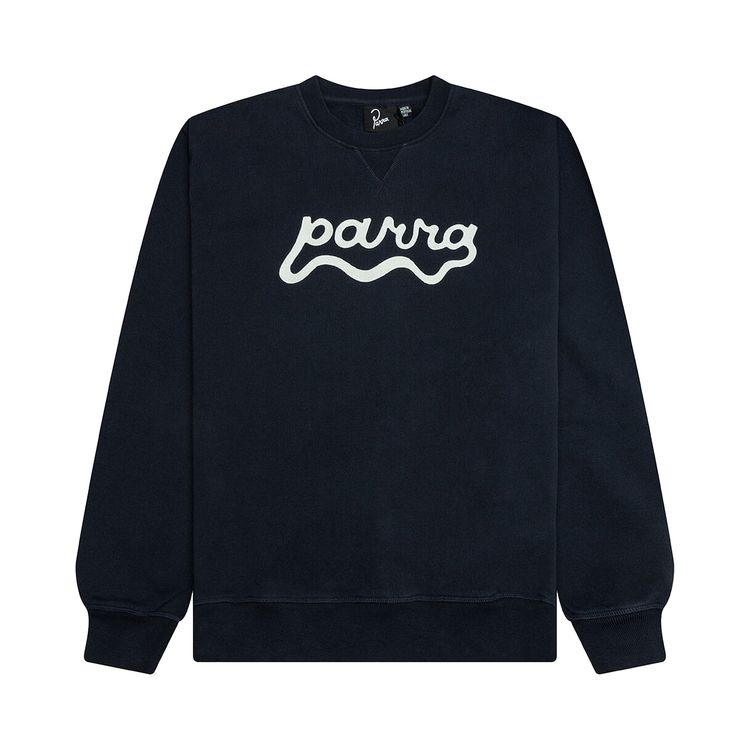 

Толстовка Parra Water Wave Logo Crewneck Sweatshirt 'Navy Blue', синий