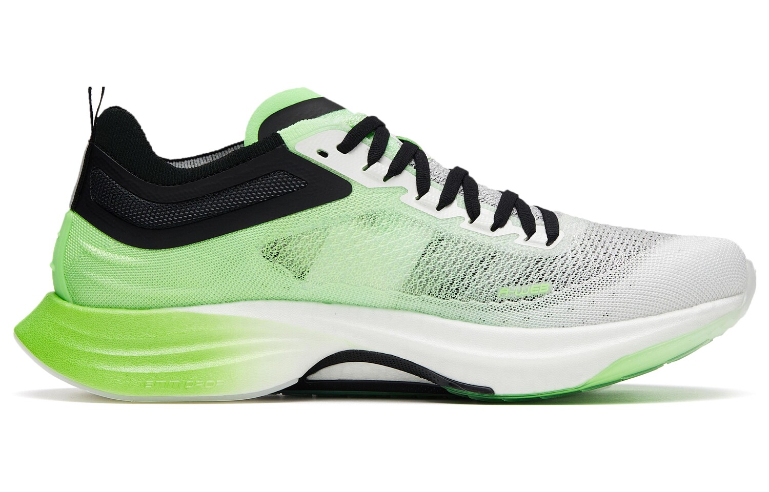 Кроссовки Mach Pro для бега мужские с низким верхом Paper White/Symphony Green/Black Anta — фото 2