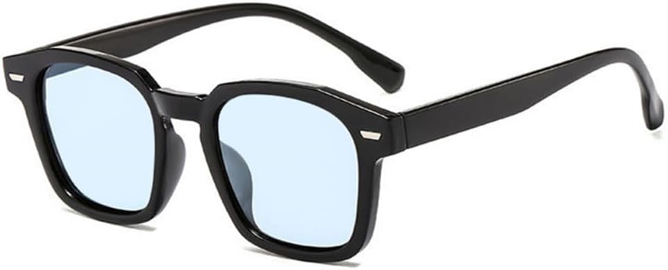 

Солнцезащитные очки UV400 с защитой от ультрафиолета - черно-желтые с заклепками, для женщин и мужчин, для бега и занятий спортом на открытом воздухе UYPTK, Black Blue