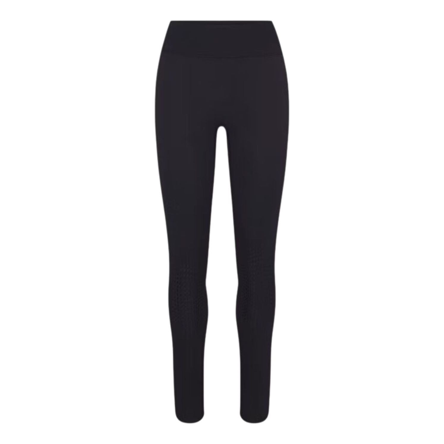 (WMNS) Nike x SKIMS Матовые леггинсы с высокой талией и противоскользящим покрытием на коленях, 26 дюймов, цвет «Обсидиан»
